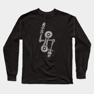 Pictish Symbol Double Disk and Z-Rod Long Sleeve T-Shirt